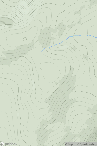 Thumbnail image for Bryn Bras [Barmouth to Betws-y-Coed and Bala] showing contour plot for surrounding peak
